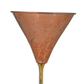 Copper Martini Glass Hammered Brass Martini Glass With Brass Stand - CROCKERY WALA AND COMPANY